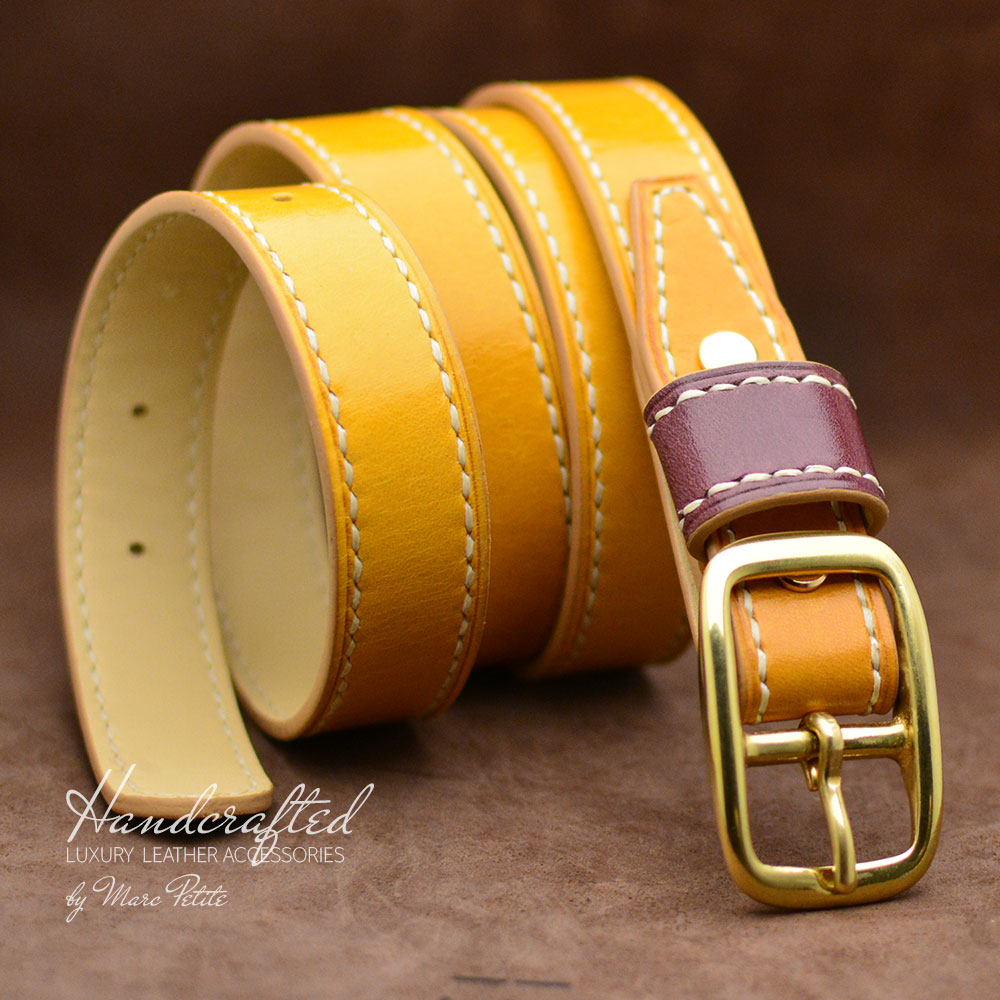 Ceinture large jaune moutarde hotsell