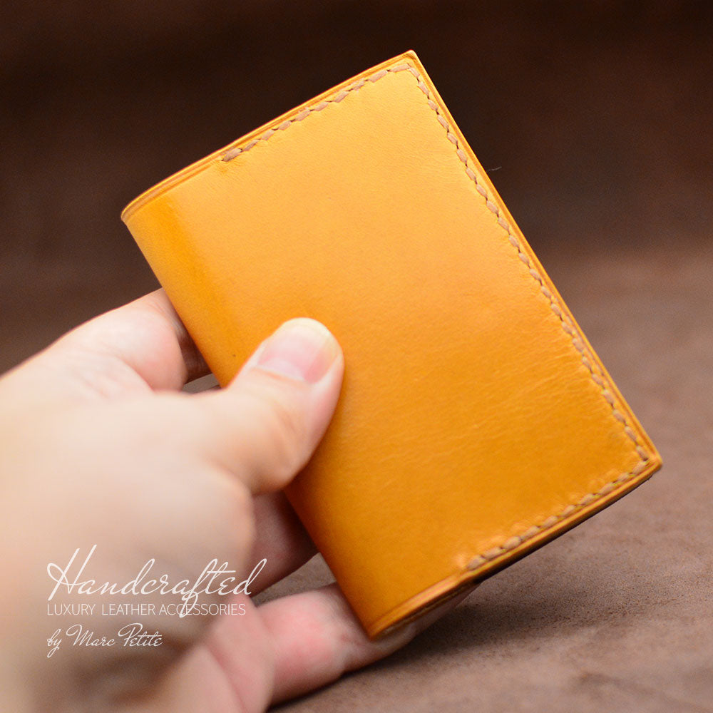 Full grain leather card holder